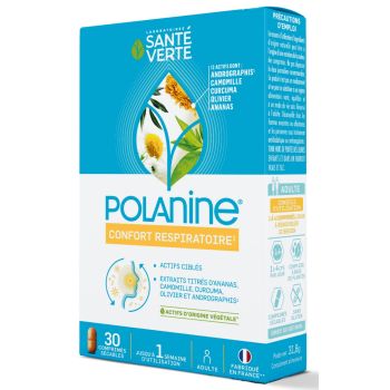 Polanine confort respiratoire Sant&eacute; verte - boite de 30 comprim&eacute;s