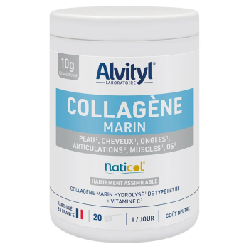 Collag&egrave;ne marin naticol go&ucirc;t neutre Alvityl - pot de 20 doses