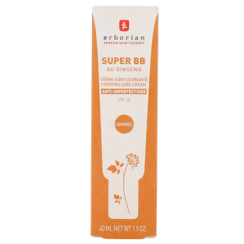 Super bb cr&egrave;me-soin couvrante anti-imperfections caramel spf 20 Erborian - tube de 40ml
