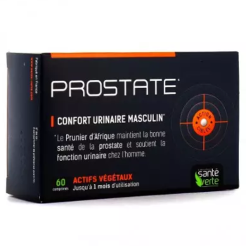 Prostate confort urinaire masculin Sant&eacute; Verte - boite de 60 comprim&eacute;s