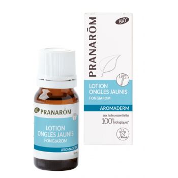 Aromaderm lotion ongles jaunis Pranar&ocirc;m - flacon de 10 ml