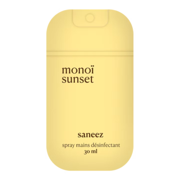 Spray d&eacute;sinfectant mono&iuml; sunset Saneez - spray de 30ml