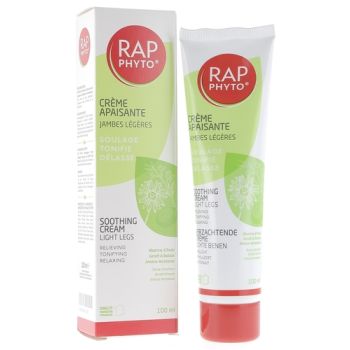 Cr&egrave;me apaisante jambes l&eacute;g&egrave;res Rap phyto - tube de 100 ml