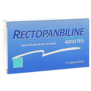 Rectopanbiline Adultes suppositoire - bo&icirc;te de 10 suppositoires