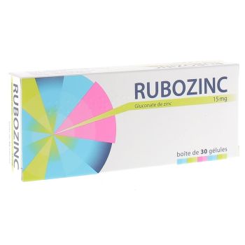 Rubozinc 15mg g&eacute;lule - bo&icirc;te de 30 g&eacute;lules