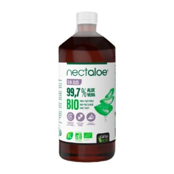 N&eacute;ctalo&eacute; jus &agrave; boire 99,7% pur Alo&eacute; Vera Sant&eacute; Verte - flacon de 1L