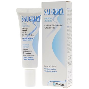 Cr&egrave;me allaitement crevasses Saugella - tube de 30 ml