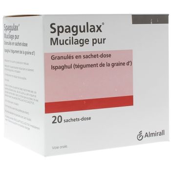 Spagulax mucilage pur granul&eacute;s en sachet-dose - bo&icirc;te de 20 sachets