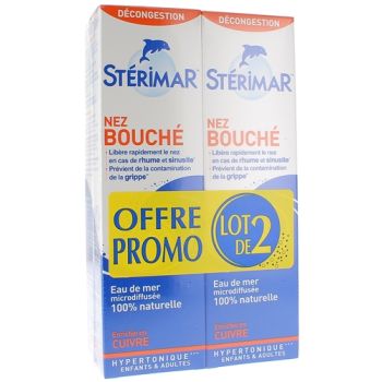 Spray nez bouch&eacute; St&eacute;rimar - lot de 2 sprays de 100 ml