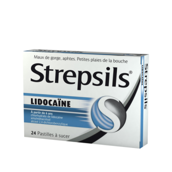 Strepsils lidoca&iuml;ne pastille &agrave; sucer - 24 pastilles