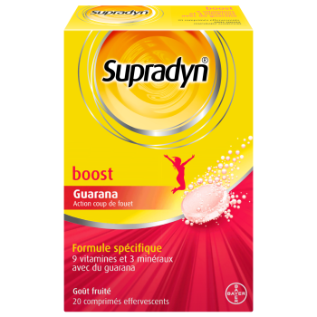 Supradyn Boost Vitamines et Min&eacute;raux 20 comprim&eacute;s effervescents