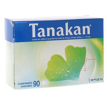 Tanakan 40mg comprim&eacute; enrob&eacute; - bo&icirc;te de 90 comprim&eacute;s