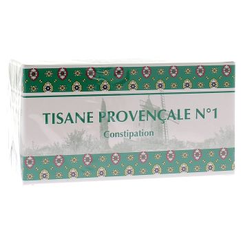 Tisane proven&ccedil;ale N&deg;1 constipation, plantes pour tisane en sachet - boite de 24 sachets