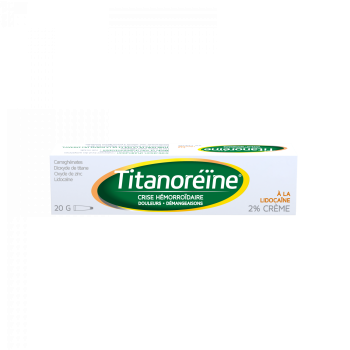 Titanoreine &agrave; la lidoca&iuml;ne 2% cr&egrave;me - tube de 20g
