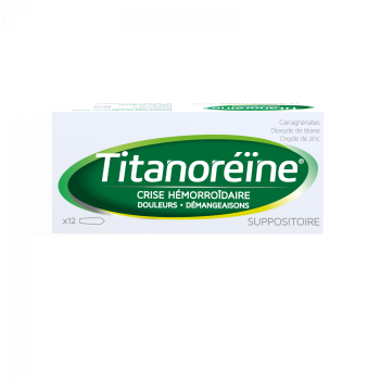 Titanor&eacute;ine suppositoire - 12 suppositoires