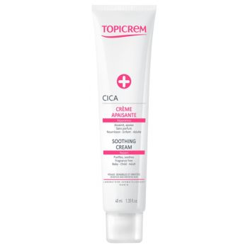 CICA cr&egrave;me apaisante r&eacute;paratrice peaux sensibles et irrit&eacute;es Topicrem - tube de 40 ml