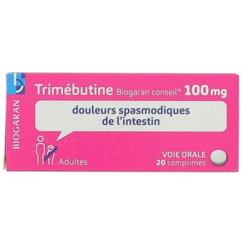 Trimebutine Biogaran 100mg - boite de 20 comprim&eacute;s