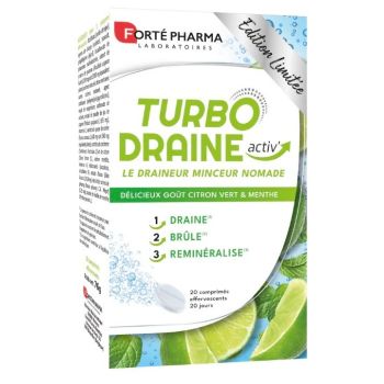TurboDraine activ &eacute;dition limit&eacute;e Fort&eacute; Pharma - boite de 20 comprim&eacute;s