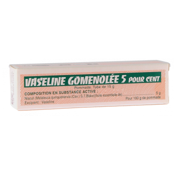 Vaseline gomenol&eacute;e 5% pommade - tube de 15g