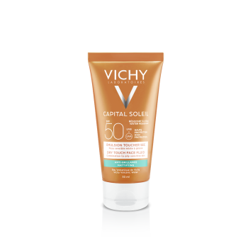 Id&eacute;al soleil spf 50+ &eacute;mulsion anti-brillance toucher sec Vichy - tube de 50 ml