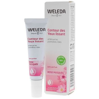 Soin contour des yeux lissant Rose musqu&eacute;e Weleda - tube de 10 ml