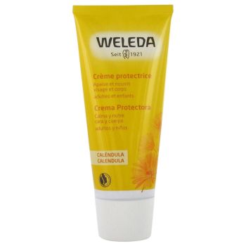 Cr&egrave;me protectrice au calendula bio Weleda - tube de 75 ml