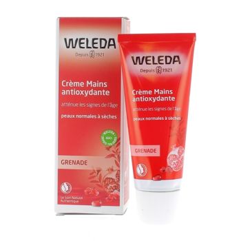 Cr&egrave;me mains antioxydante &agrave; la grenade Weleda - tube de 50 ml