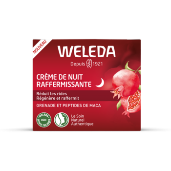 Cr&egrave;me de nuit raffermissante &agrave; la grenade Weleda - pot de 40 ml