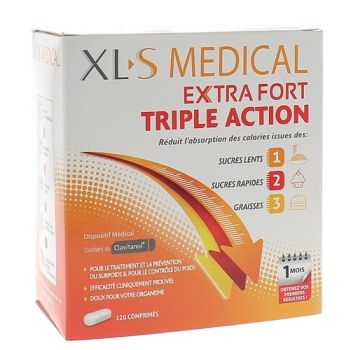 XLS m&eacute;dical extra fort - boite de 120 comprim&eacute;s