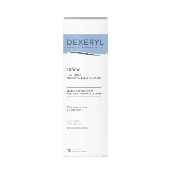 Dexeryl cr&egrave;me traitement des s&eacute;cheresses cutan&eacute;es Pierre Fabre - tube de 250g