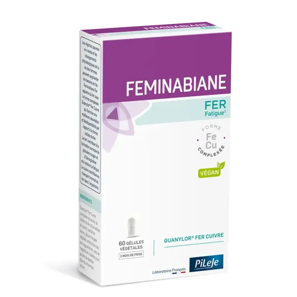 Feminabiane Fer Pileje - boite de 60 g&eacute;lules