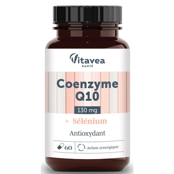 Coenzyme Q10 + s&eacute;l&eacute;nium Vitavea - pot de 60 g&eacute;lules
