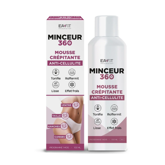 Minceur 360 mousse cr&eacute;pitante anti-cellulite EaFit - flacon de 100ml