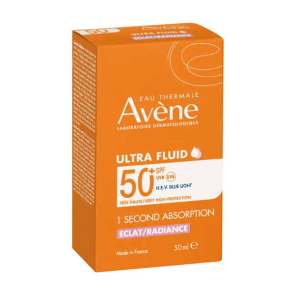 Ultra fluid &eacute;clat radiance SPF50+ Av&egrave;ne - tube de 50ml