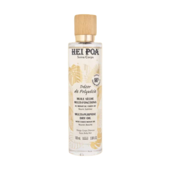 Tr&eacute;sor de Polyn&eacute;sie huile s&egrave;che multi-fonctions Hei Poa - flacon de 100ml