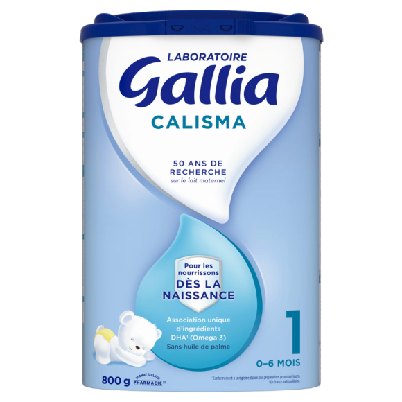 Calisma Lait premier &acirc;ge d&egrave;s la naissance syst&egrave;me immunitaire Gallia - pot de 800g