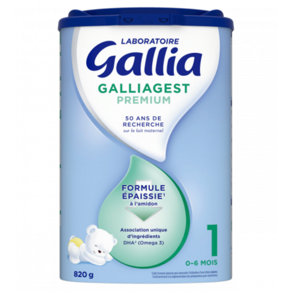 Galliagest Premium Lait en poudre 1er &acirc;ge Gallia - pot de 800g