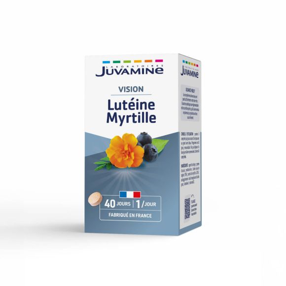 Lut&eacute;ine Myrtille Sant&eacute; des yeux Juvamine - bo&icirc;te de 40 comprim&eacute;s