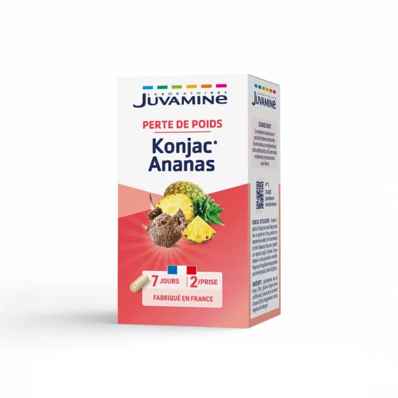 Konjac Ananas Perte de Poids Juvamine - bo&icirc;te de 42 g&eacute;lules