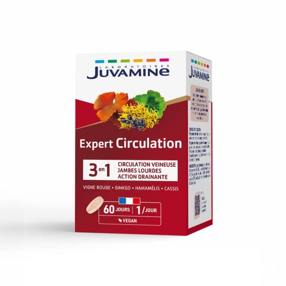 Expert'Nature circulation Juvamine - boite de 60 comprim&eacute;s