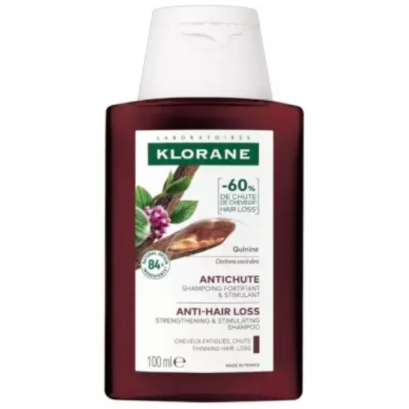 Shampoing &agrave; la Quinine antichute bio Klorane - flacon de 100ml