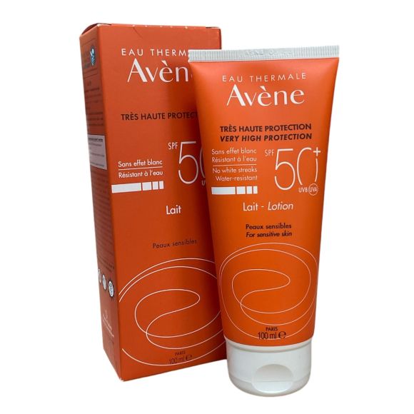 Lait solaire tr&egrave;s haute protection spf50+ Av&egrave;ne - tube de 100ml
