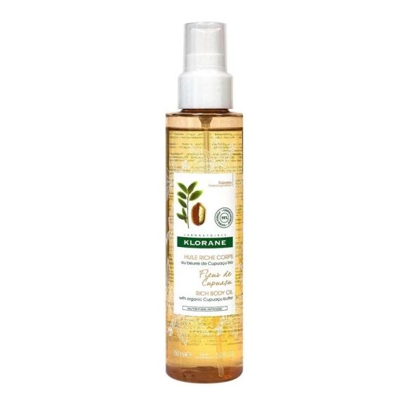 Huile riche corps Fleur de Cupua&ccedil;u Klorane - spray de 150ml