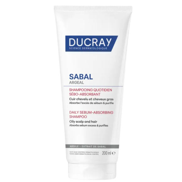 Sabal argeal shampoing quotidien s&eacute;bo-absorbant Ducray - tube de 200ml