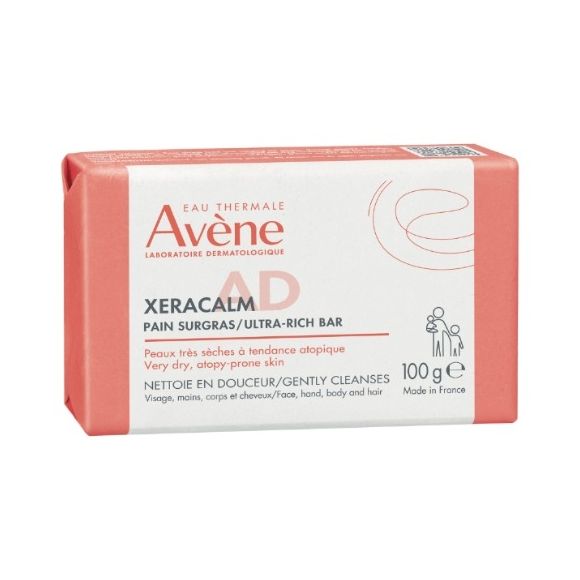 XeraCalm A.D Pain nettoyant surgras Av&egrave;ne - pain de 100g