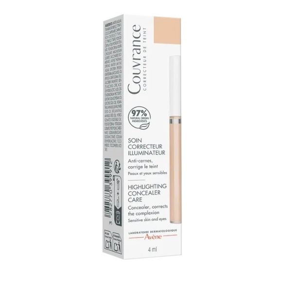Couvrance soin correcteur illuminateur Av&egrave;ne - tube de 4ml