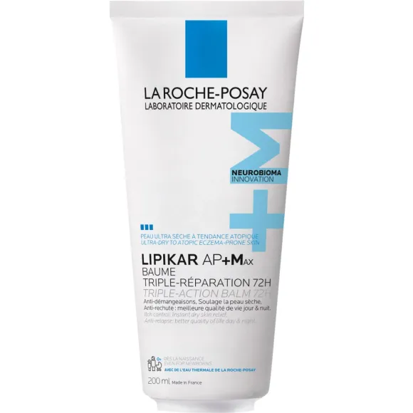 Baume Lipikar AP+Max triple r&eacute;paration La Roche-Posay - tube de 200ml
