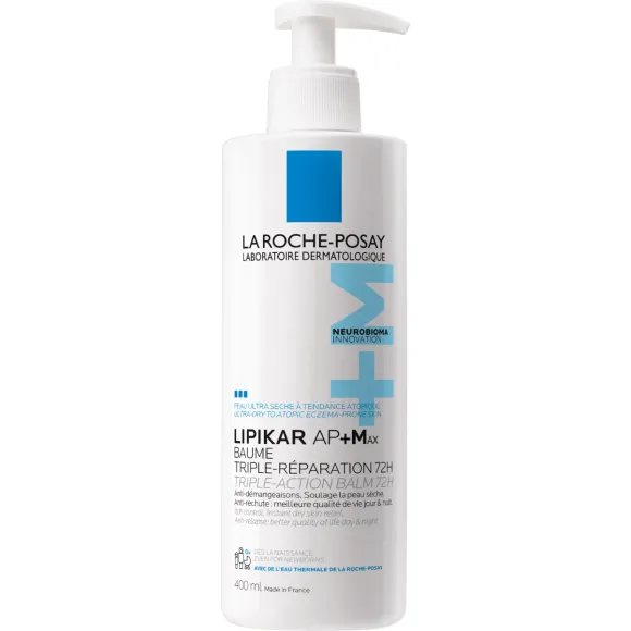 Lipikar baume AP+Max triple-r&eacute;paration La Roche-Posay - flacon-pompe de 400ml