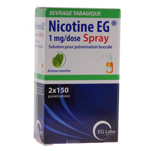 Nicotine EG 1 mg/dose ar&ocirc;me menthe - spray de 15ml