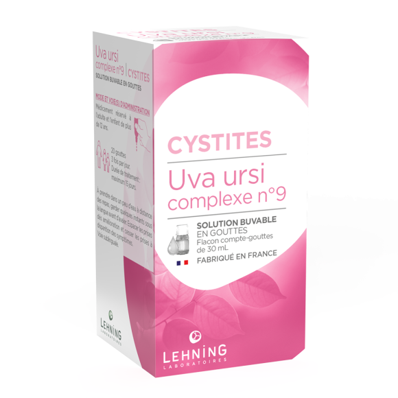 Uva ursi complexe N&deg;9 Cystites Lehning - flacon de 30 ml